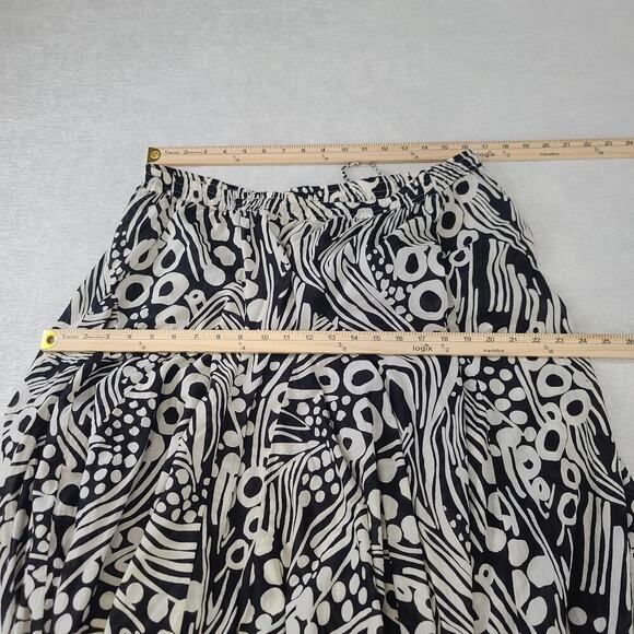 Grace Elements ladies maxi skirt white/black Size Large Boho artsy Peasant - Picture 4 of 8
